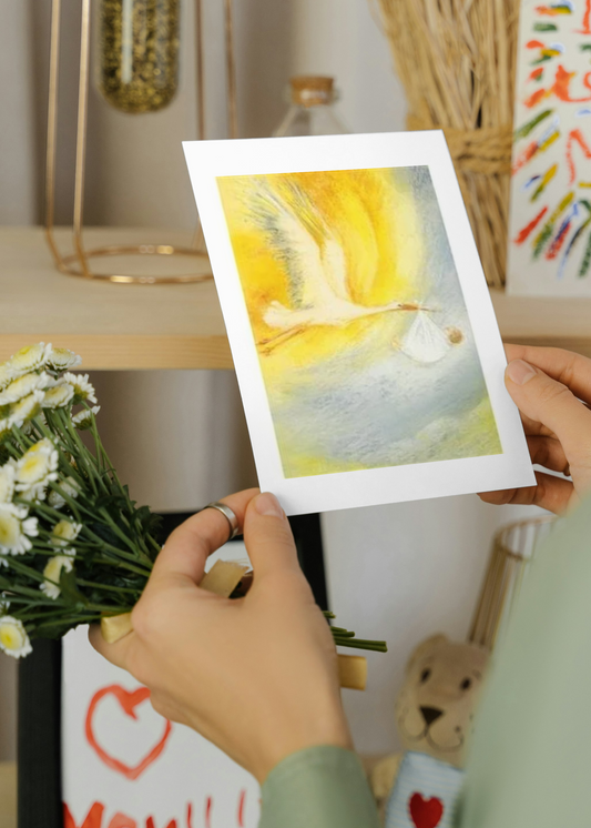 Ansichtkaart | Ooievaar