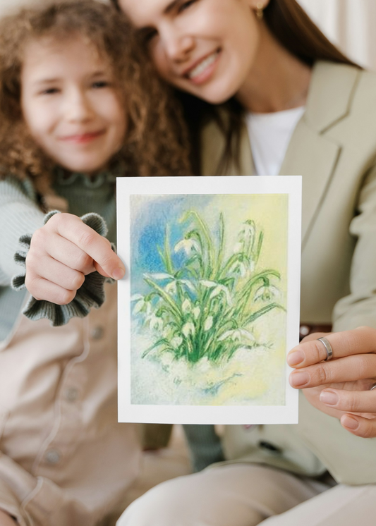 Ansichtkaart | Sneeuwklokjes