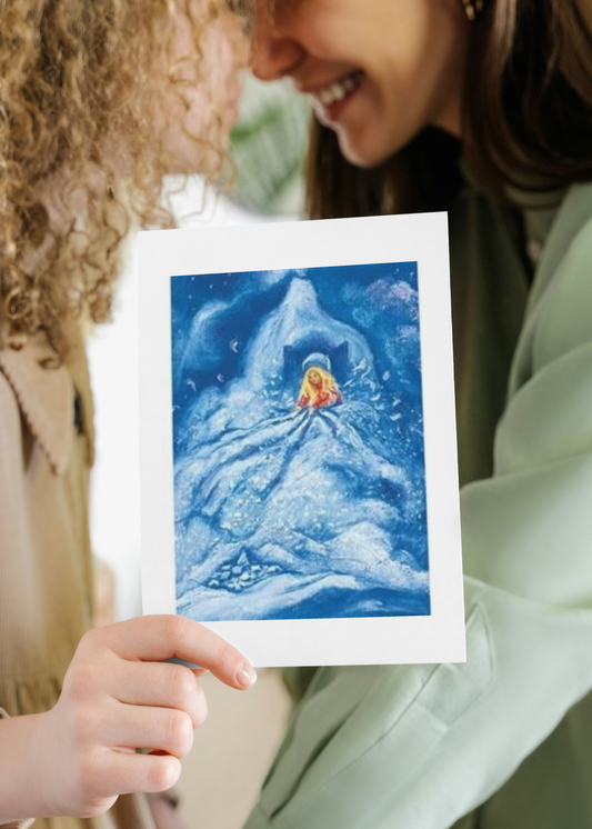 Ansichtkaart | Vrouw Holle