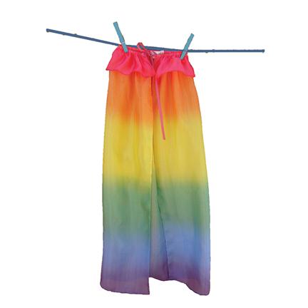 Zijden speelcape | Regenboog
