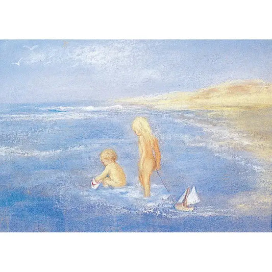 Ansichtkaart | Spelen aan zee