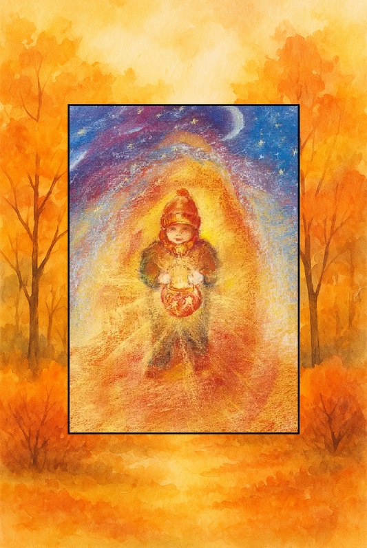 Ansichtkaart | Sint Maarten lantaarn