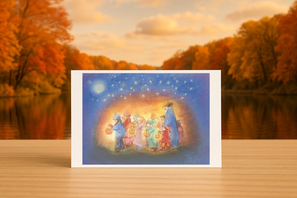 Ansichtkaart | Sint Maartensoptocht