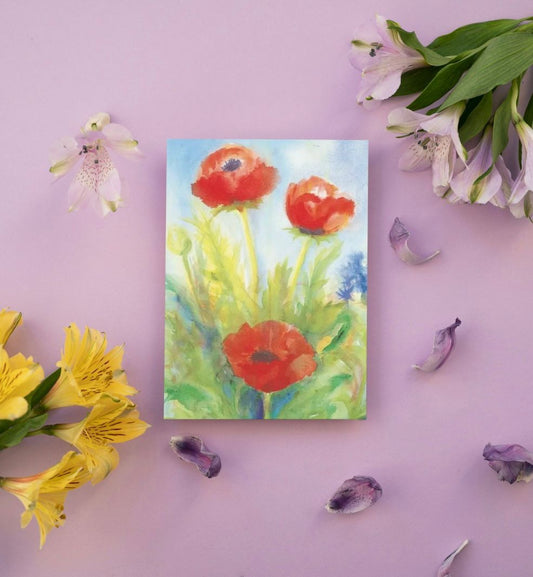 Ansichtkaart | Papavers