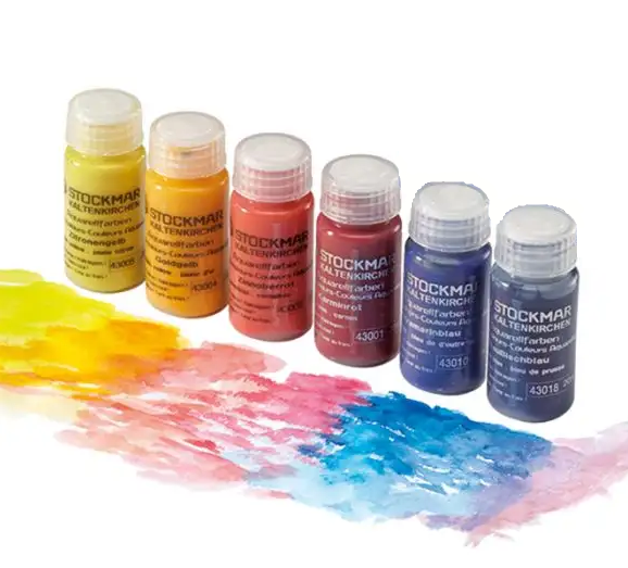 Stockmar aquarelverf, set van 7 kleuren, 20 ml per flesje - Waldorf Winkel