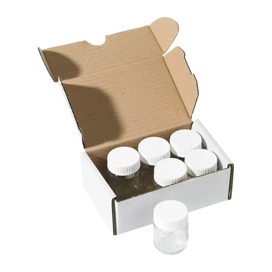 Glazen potje van 50 ml met deksel, voor verf of penseelwater - Waldorf Winkel
