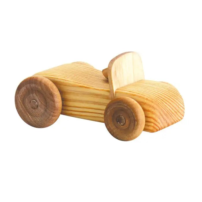 Handgemaakte houten cabriolet van grenen- en beukenhout - Waldorf Winkel