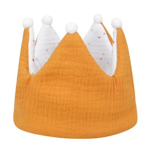 Stoffen kroon, oranje, hydrofiele stof - Waldorf Winkel